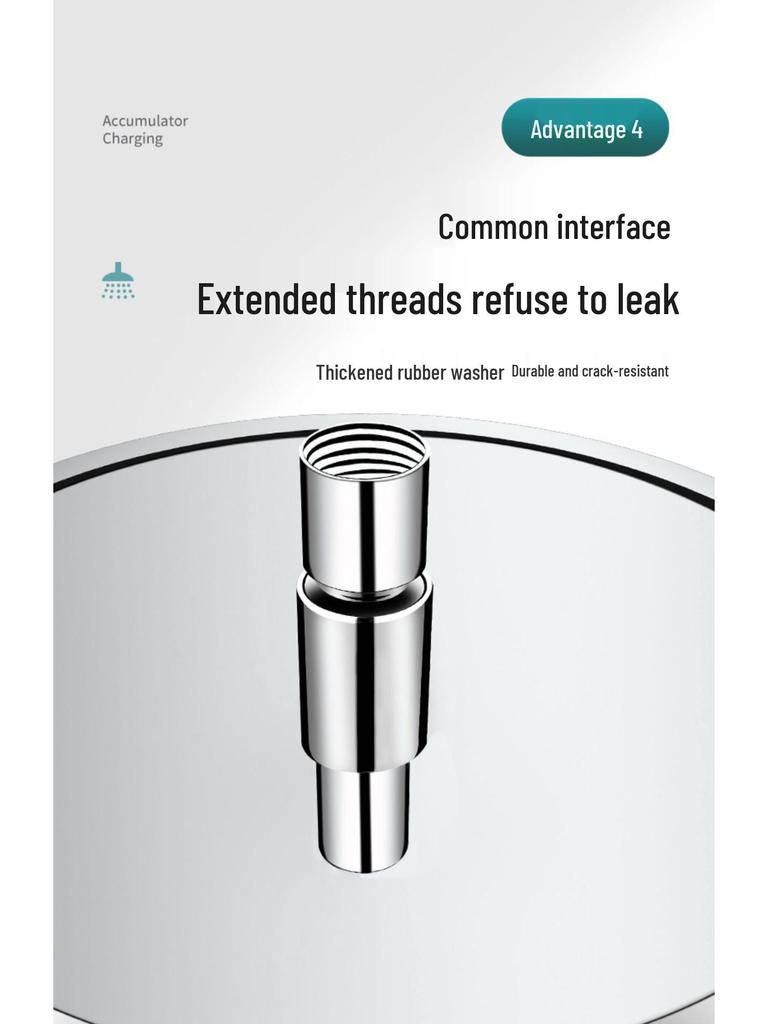 304 Stainless Steel Pressure-Boosting Rain Shower Head for Home Bathrooms
