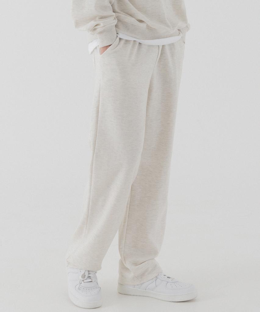 PIANER Essential Semi-Wide Sweatpants (Oatmeal)