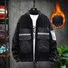 Lamb Wool Jacket Men's New Baseball Collar Korean Style Trendy Autumn and Winter All-match Thickened Velvet Jacket Men's Tops