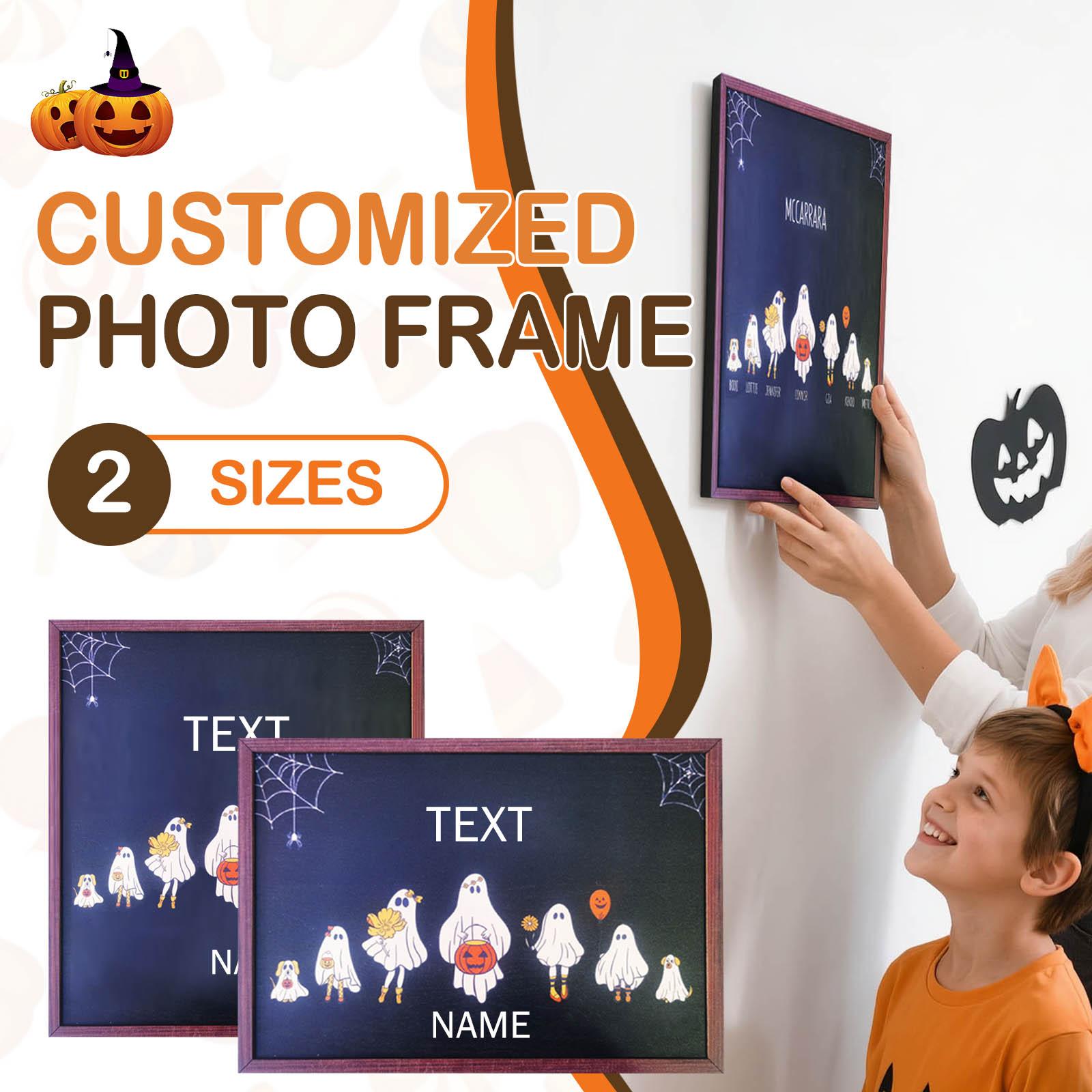 

Персонализированная табличка с фамилией семьи на Хэллоуин, Индивидуальный декор на Хэллоуин, Табличка на Хэллоуин, Подарок для дома A чёрный