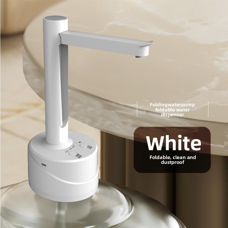 2 in 1 Electric Water Dispenser Pump, Foldable Automatic Bottled Water Pump, USB Charging Drinking Water Pump белый