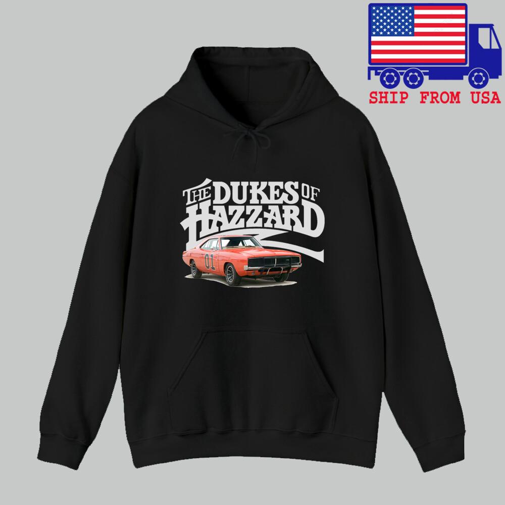 

The Dukes Of Hazzard Genereal Lee TV Show Men#039;s Black Size S to 3XL Unisex T-Shirt XXXL