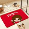 So Cute M-MonchhichiS Cartoon Short Plush Rug Carpet mat Machine Washable Soft Comfortable Anti‑Slip Floor Mat Home Decor