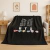 Kpop BBTS Fashion Group Stern Flanelldecke Weiche Warme Überwurfdecke für Schlafzimmer Wohnzimmer Bett Reise Camping Picknick Geschenk