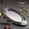 Huihuang 304 Stainless Steel Oval Fish Plate