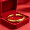 Retro Explosive Qixi Festival Valentine's Day Gift Elegant Solid Peony Premium Opening Bracelet