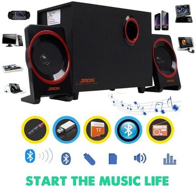 SADA Luxury Desktop Computer USB2.1 Audio Alto-falante de madeira, usado para notebook, desktop, TV, home theater, jogo, alto-falante pequeno, subwoofer