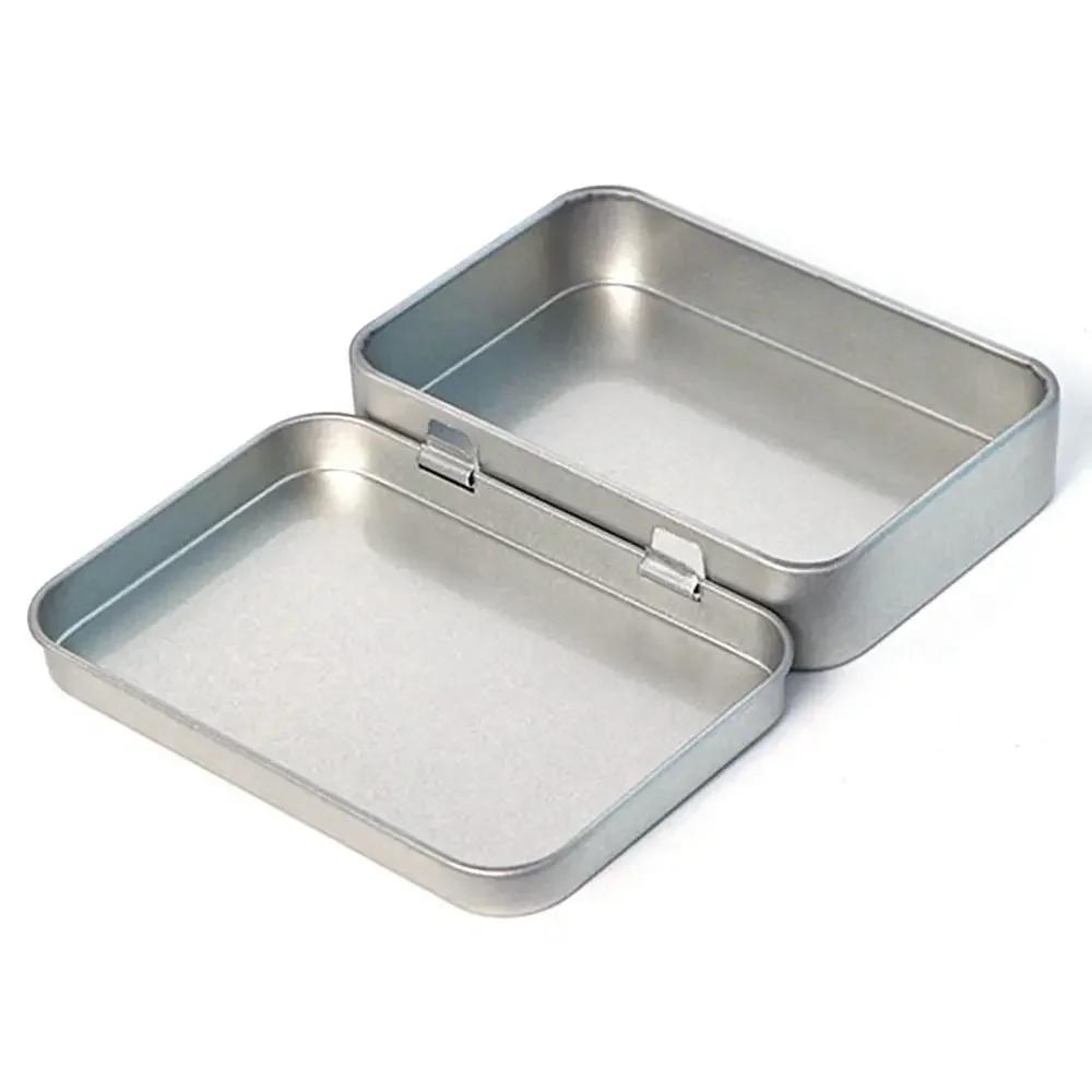 1Pc Aluminum Tin Jar U-disk Metal Packaging Box Key Buckle Case Candy Box Candle Iron Box Tea Can Refillable Cosmetic Container