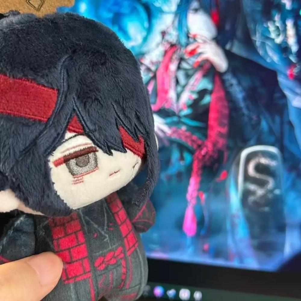 Anime Hong Lu Cosplay 10CM Kawaii Anime Pingente de Pelúcia Chaveiro Pelúcias Presentes de Natal