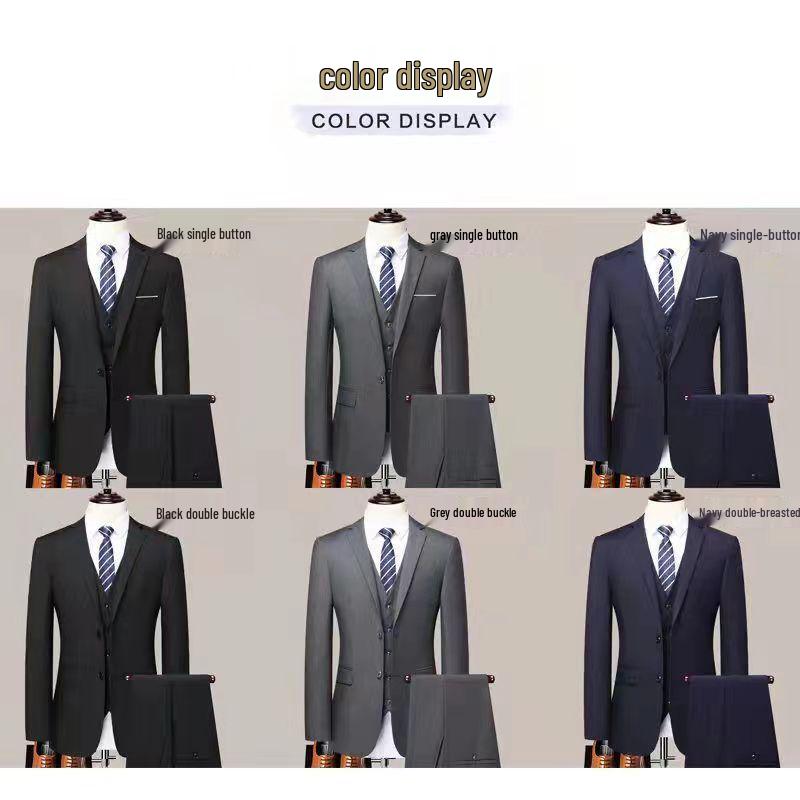 Men's Business Casual Formal Suit for Work, Interviews, Weddings, or Groomsman Attire