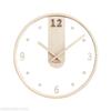 Modern Transparent Glass Wall Clock 3D Digital Minimalist Silent Wooden Clocks Living Room wall decoration items 12inchs Watch