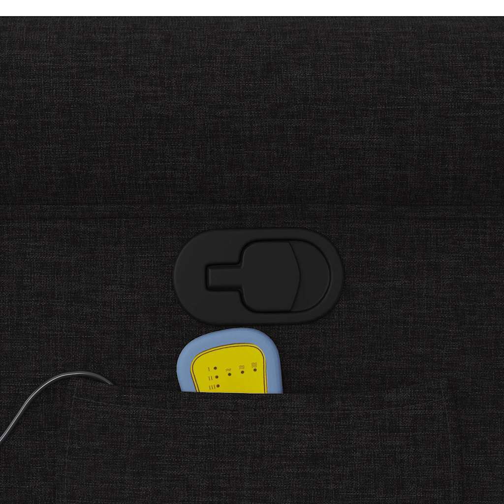 Massage Chair Black Fabric