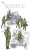 Hobby Japan HJM Military Series Ground Force Field Special Forces Set Plastic Model HJMM002 Molded Color 1/35 No.2 Self-Defense FH-70