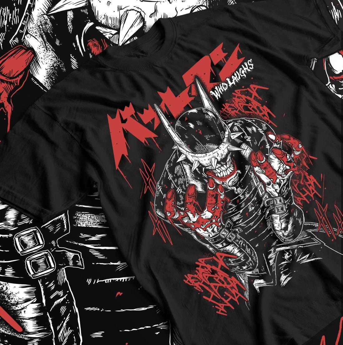 Batman Who Laughs might, Superhero Tee Shirt, Comic Book Gift, DC Comics Shirt. 4XL