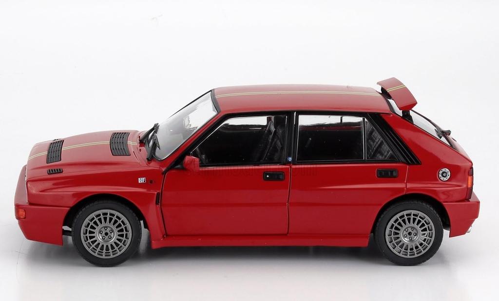 Solido Lancia Delta HF Integrale 1995 Scale Diecast Model Car (Red) 1/18