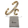 Vinterly Magnetic Pure Copper Jewelry-Set Solid Copper Adjustable Bracelet Ring Resizable Health Jewelry Set for Women Men