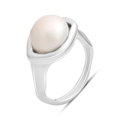 Silver Ring with Natural Baroque Pearl, Item Weight 8.87 G (2185277)