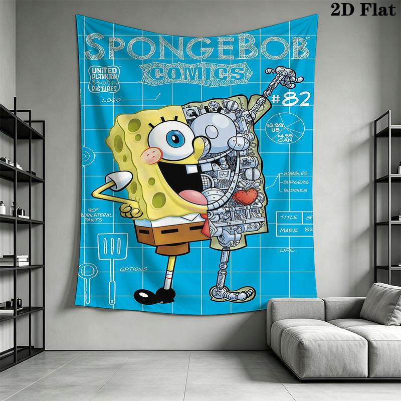 Spongebob Comics Ride 'Em Horsiepants Bedding 1 Duvet Cover 2 Pillowcase Without Core Bedding Set Soft And Comfortable