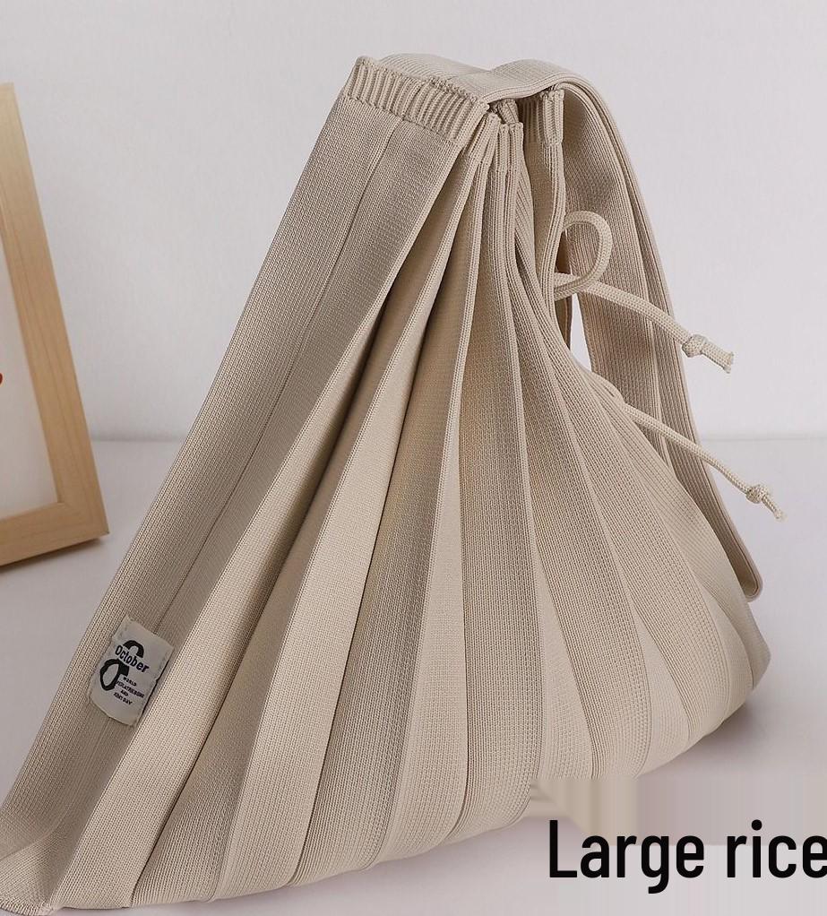 0511 Large Japanese Knitted Pleated Rhombus Crossbody Accordion Shoulder Bag for Women