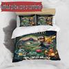 3-teiliges Bettbezug-Set (1 * Bettbezug + 2 * Kissenbezug, ohne Kern), Benutzerdefinierter Name Pokemon Muster Bettwäsche Set, Heim Schlafzimmer Dekor Geschenk