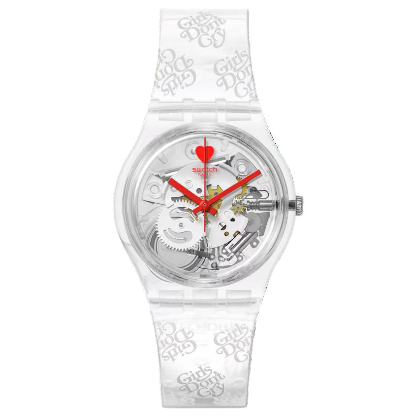SWATCH Unisex 34mm Skeleton Watch SO28Z129 SO28Z129 Skeleton Dial