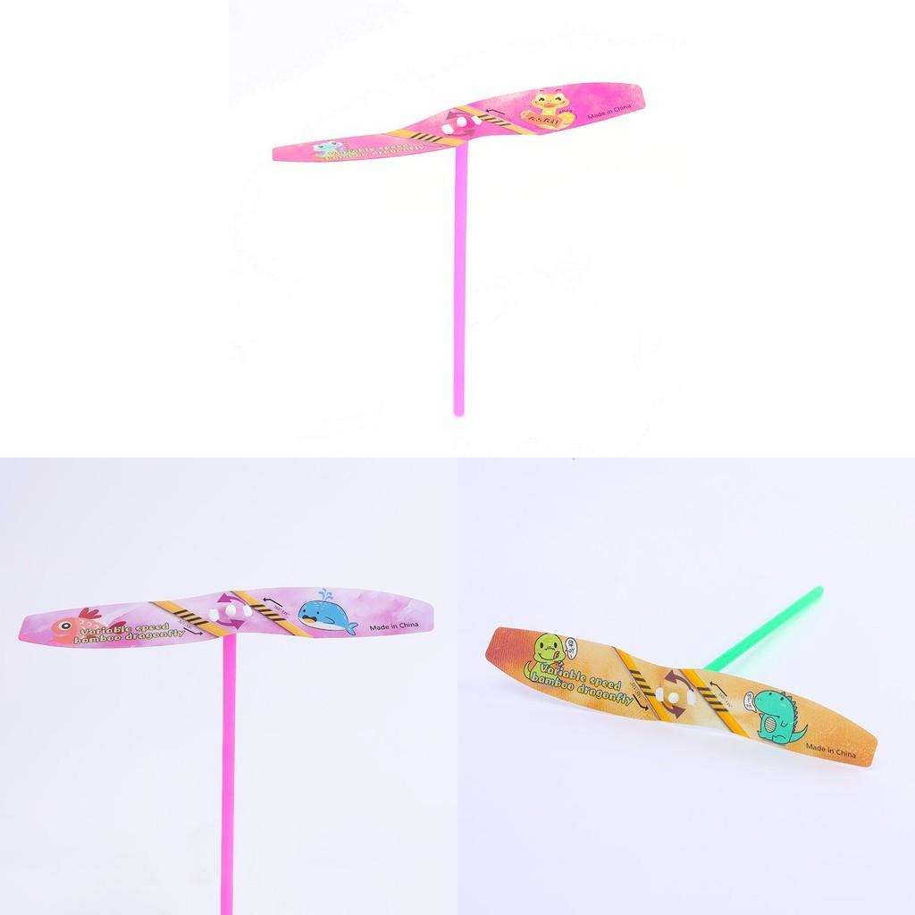 Dinosaurier Insekt Kaninchenmuster Bambuslibelle PVC-Spielzeug mit Flug einstellbar