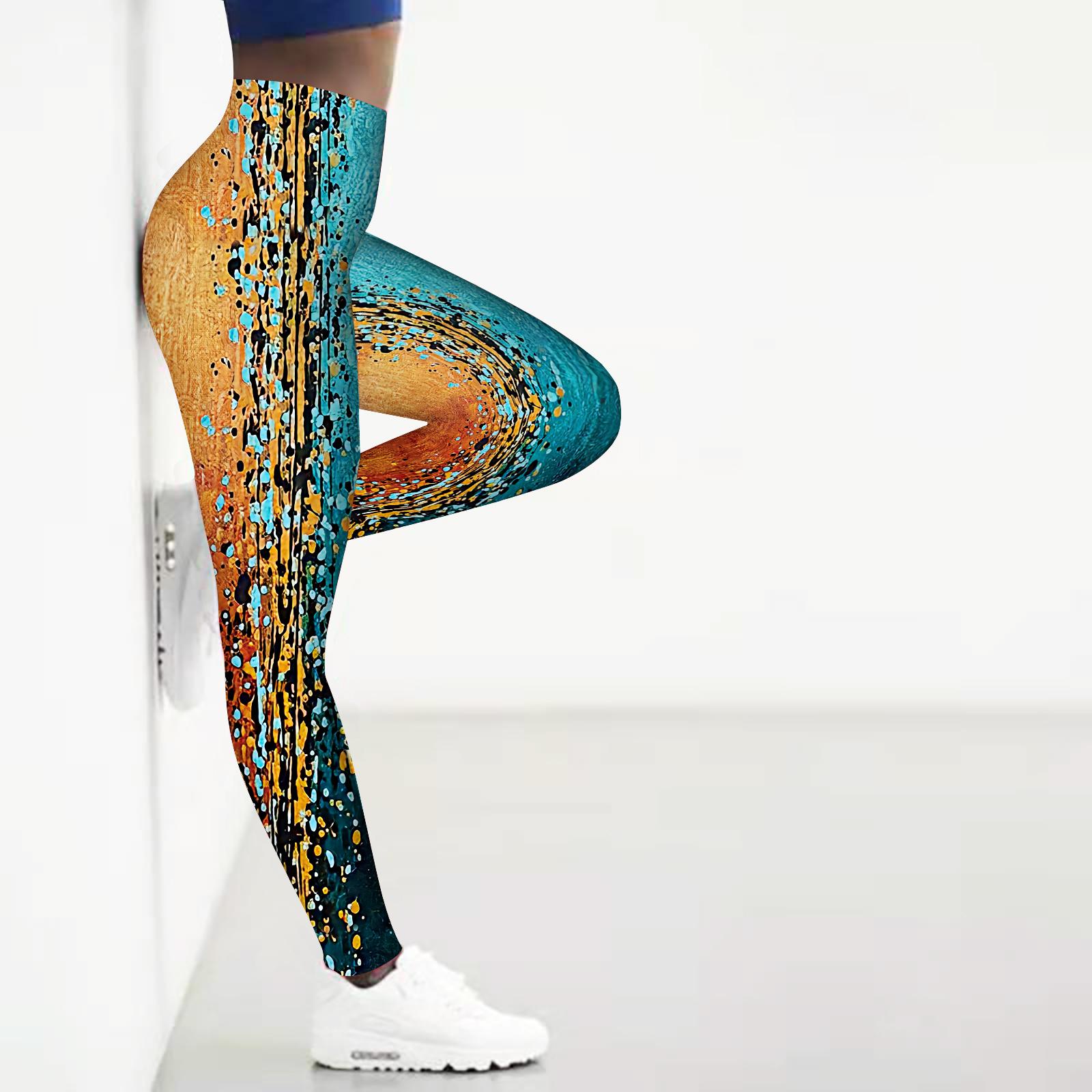 

Жіночі білі прозорі крапкові принти, еластичні легінси для йоги, фітнес, біг, тренажерний зал, спортивні активні штани 8XL помаранчевий