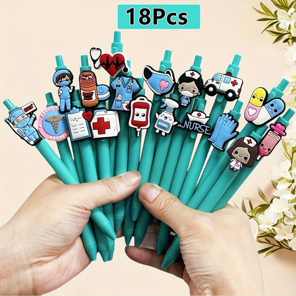 [Gelschreiber für Krankenschwestern und Ärzte] 6/12/18er-Pack mit schwarzen 0,5-mm-Minen, Gelschreiber für medizinisches Fachpersonal | Stifte für medizinische Aufzeichnungen, Tag der Pflege