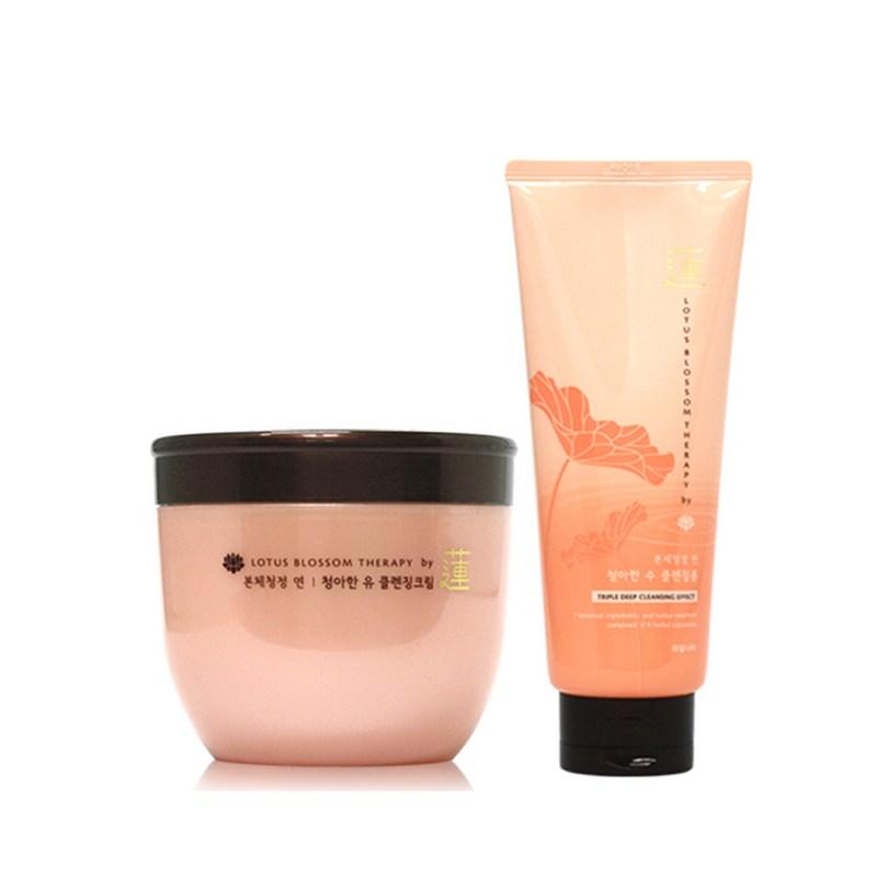 Fruit Nara Main Unit Purification Yeon Cheongahan Yu Cleansing Cream 300g + Cleansing Foam 180g, 1 Set