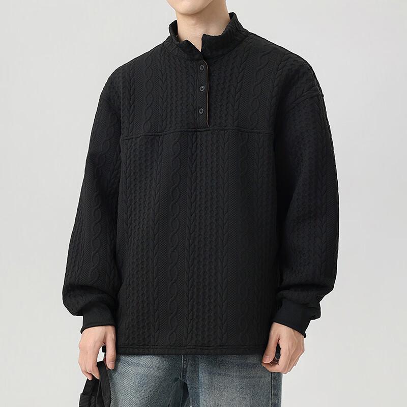 Мужская жаккардовая толстовка-поло M