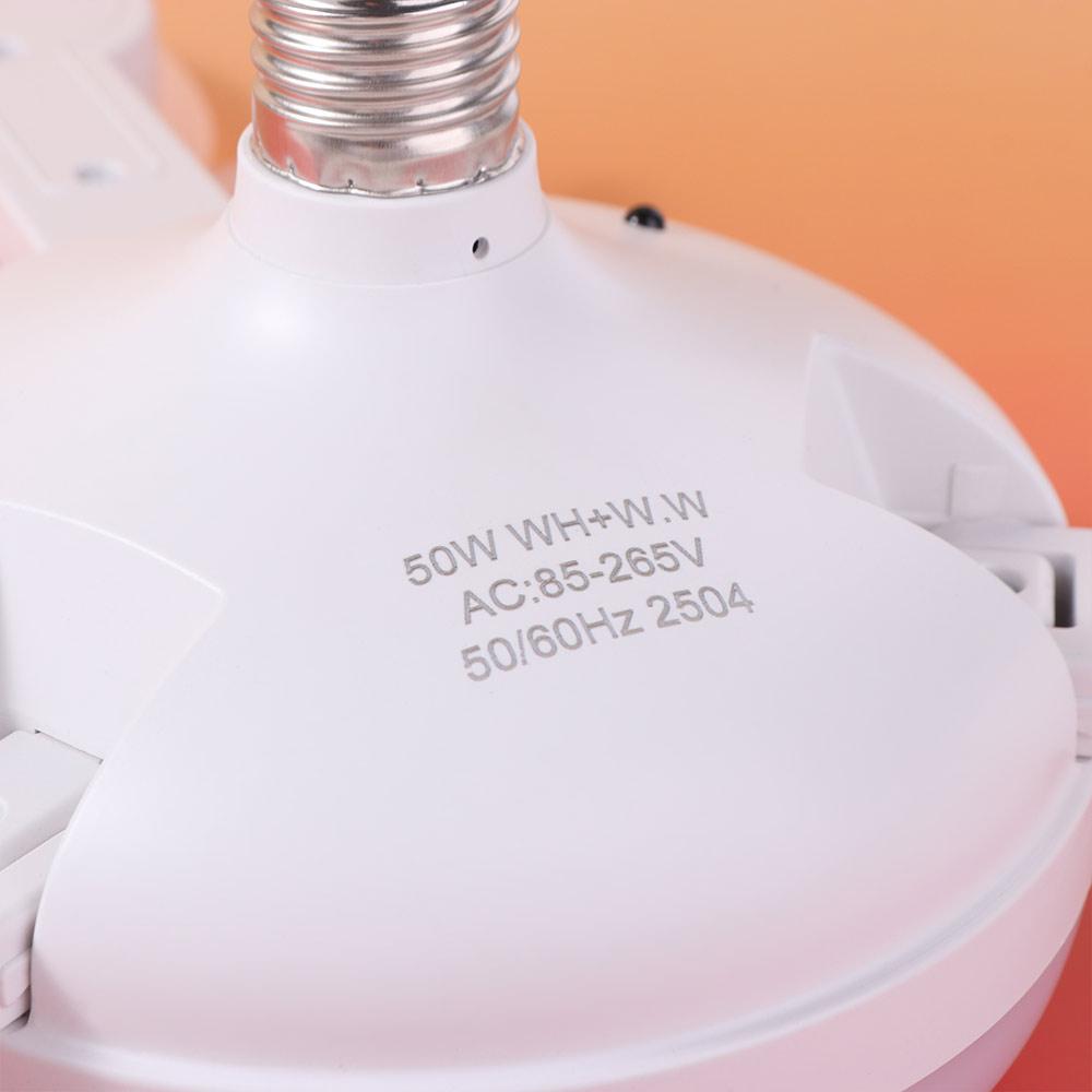 2 in 1 Ceiling Fan 3 Gears Dimming Remote Control Electric Cordless Fan Eye Protection Energy Saving Hanging Fan with LED Light