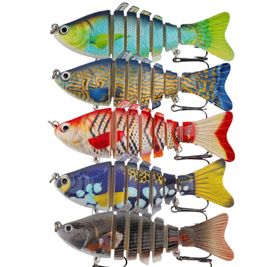 Swimbait Fishing Lures 7-Jointed Simulation Tackle For Fishing Realistic Angling Swimbaits For Saltwater Freshwater Pond Ice