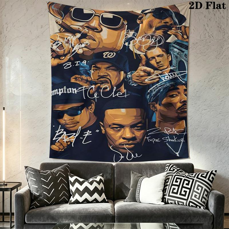 Hip Hop Legends Visual Celebration Bedding 1 Duvet Cover 2 Pillowcase Without Core Bedding Set Christmas Birthday Gift Soft And Comfortable