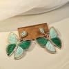 Bohemian Handmade Woven Earrings with Butterfly Design for Women, Vacation Style
