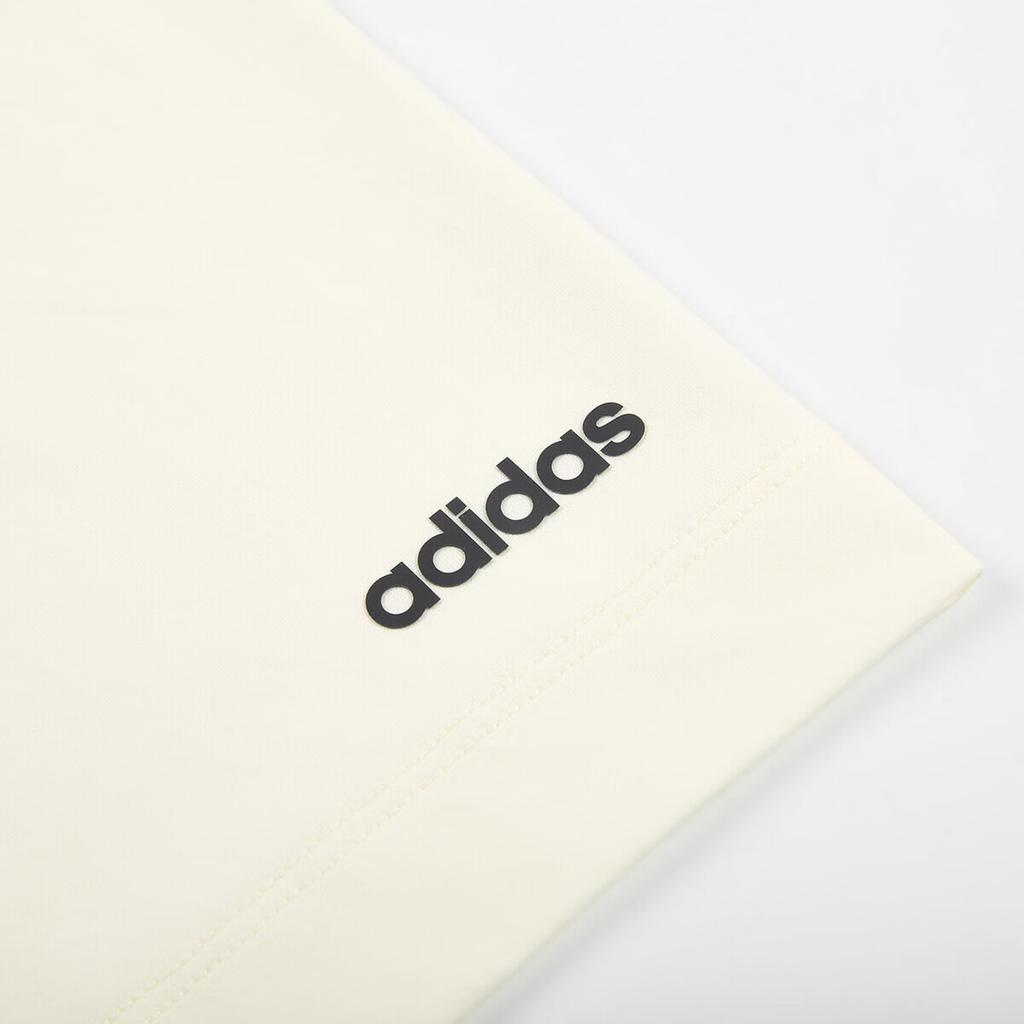 Adidas Cool And Breathable Knitted Short Sleeve T-Shirt Men Tops Off-White JJ0895