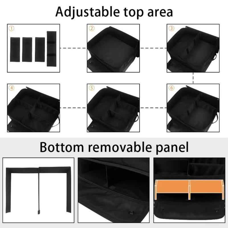 Zippered Golf Gears Travel Case Features Foldable Layer For Shoes Balls And Gloves Ample Space For Caddie Bags And Lockers