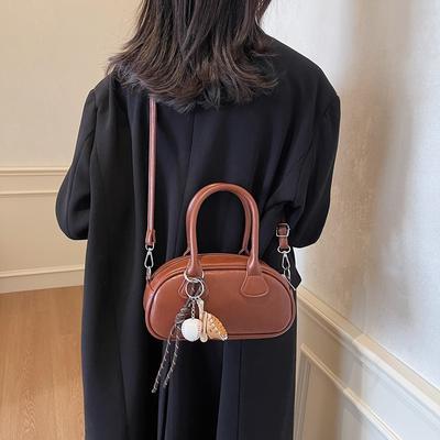 Retro Korean Version of High-end Small Square Bag 2025 Trendy Autumn and Winter Handbag Ins Styling Simple Shoulder Messenger Bag