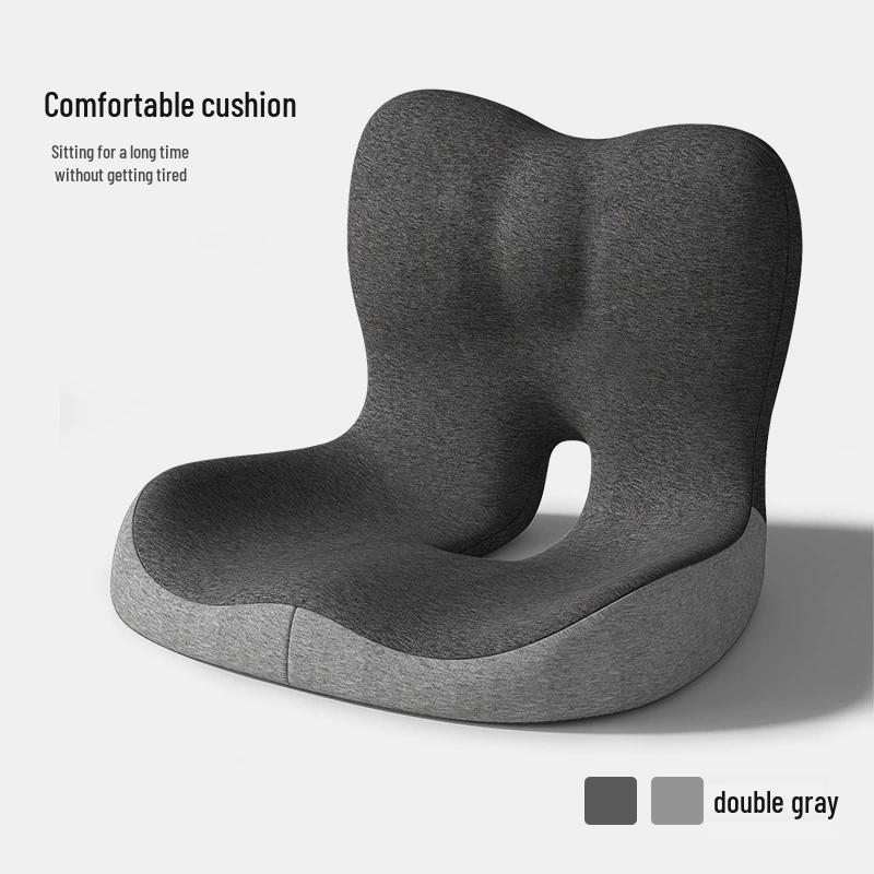 Ergonomic Seat Cushion with Lumbar Support and Memory Foam for Waist and Back Comfort