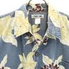 Cherokee Floral Short Sleeve Aloha Shirt L Navy Men's Used