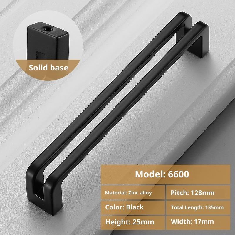 Nordic Furniture Handles Gray Black Brushed Kitchen Cabinet Pulls Handle For Cabinets And Drawers Knobs Kitchen Accesso Hardware