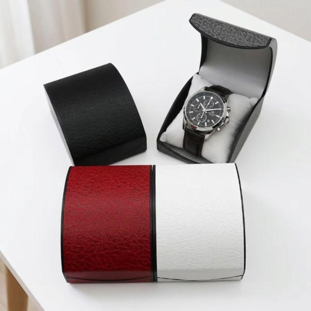 Single Watch Watch Case Vintage Leather Wristwatches Box Luxury Watch Storage Organizer Travel Use