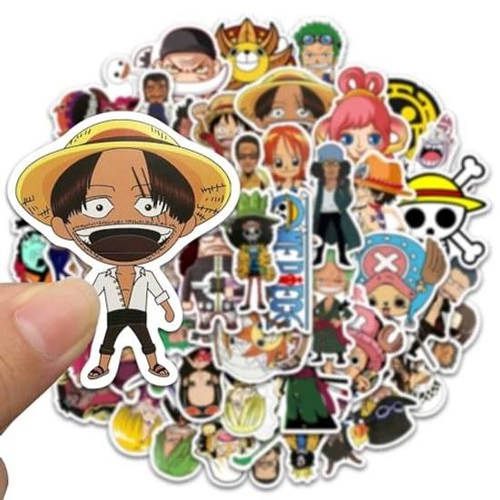 Sticker 50-piece set cute anime seal waterproof decal stylish manga DIY diary suitcase snowboard guitar car water bottle bicycle skateboard motorcycle
