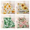 Spring Summer Flowers Blanket Soft Cozy Flannel Floral Nap Blanket Washable Daisy Sunflower Throw Blanket for Bed Couch Sofa Farmhouse Decor