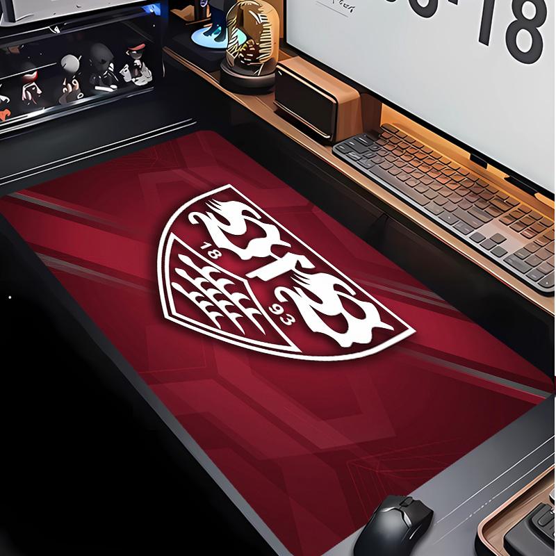 VfB Stuttgart Football Pattern Mouse Pad Non?Slip Rubber Base Gaming Mousepad For Desk Office Home