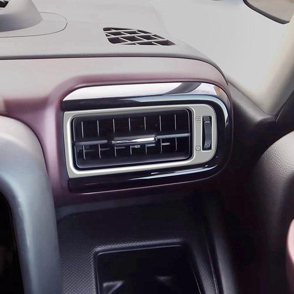Set of 2 Silver ABS Side Air Vent Covers for Suzuki Car Interiors