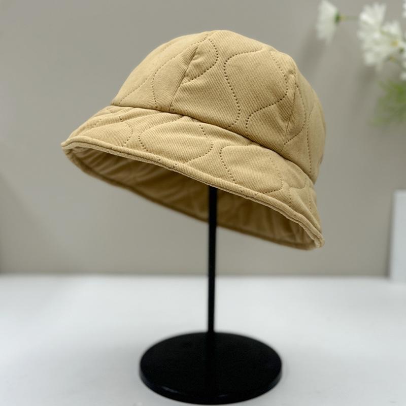 New Maillard Hat Women's Autumn and Winter Bucket Hat Plain Face Small Bucket Hat Thermal Basin Hat