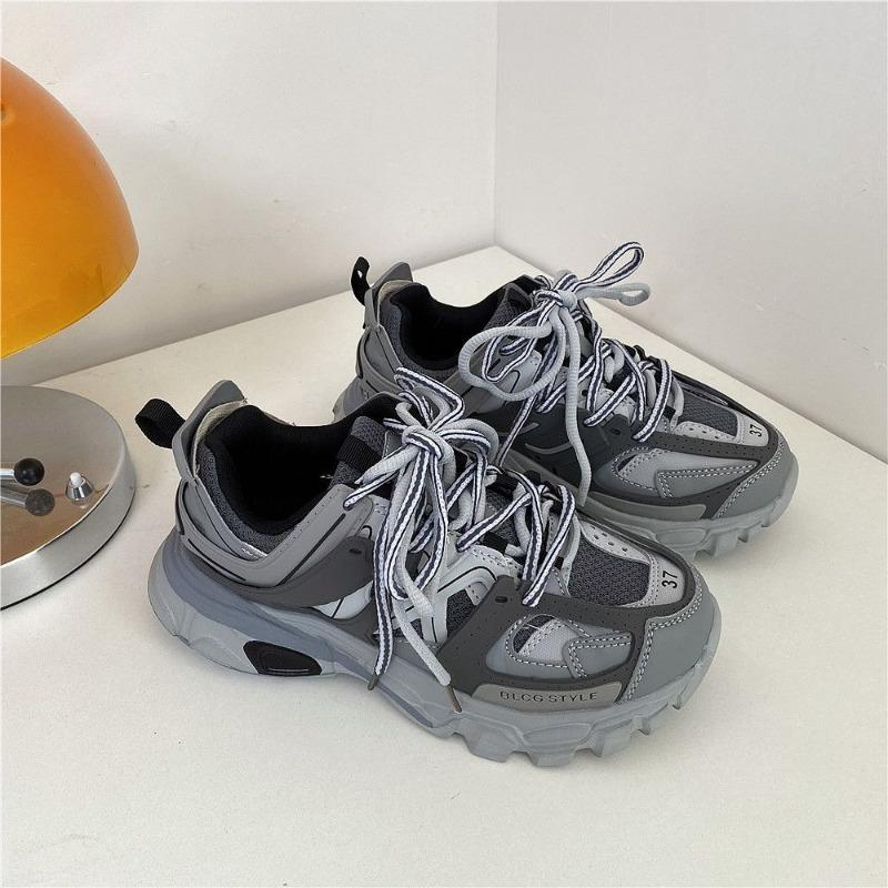 Summer New Niche Dad Shoes Men's Trendy Versatile Student Thick-soled Heightening Breathable Casual Shoes