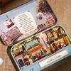 DIY Wooden Doll House Box Miniature Toy with LED Light Decoration Birthday Christmas Gift Toys for KidQ-012