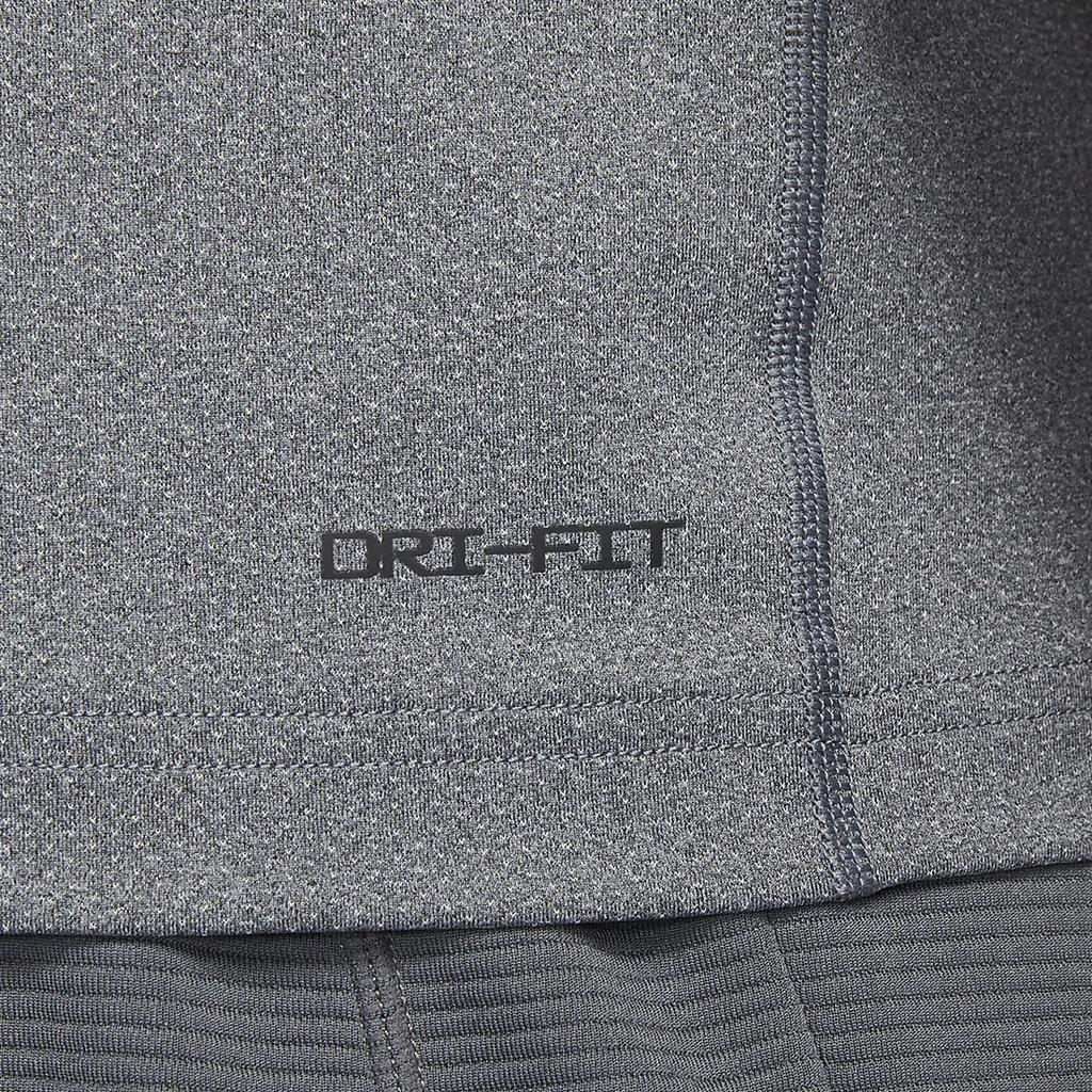 Nike Dri-FIT Ready Solid Color Crew Neck Casual Short Sleeve T-Shirt Men Tops Gray DV9816-097