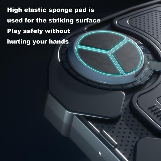 1 Set Music Boxing Machine Wall Mounted Bluetooth-compatible Adjustable Smart LED Boxing Training Target Punching Pad Home Gym Workout Equipment